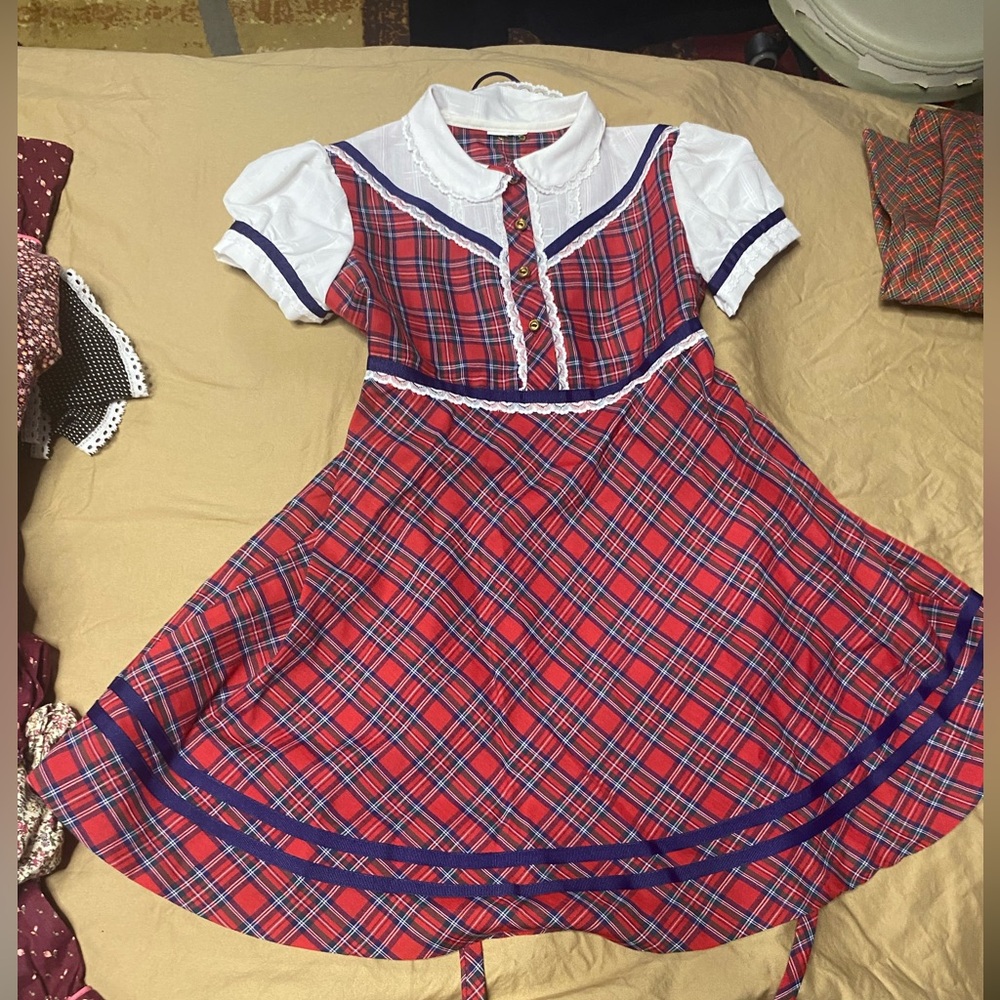 Vintage girls school uniform dress